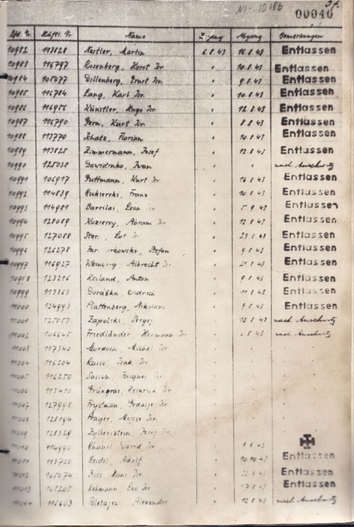 10Krankenrevierliste Monowitz-Archiv und Gedenkstätte Auschwitz_90dpi.png